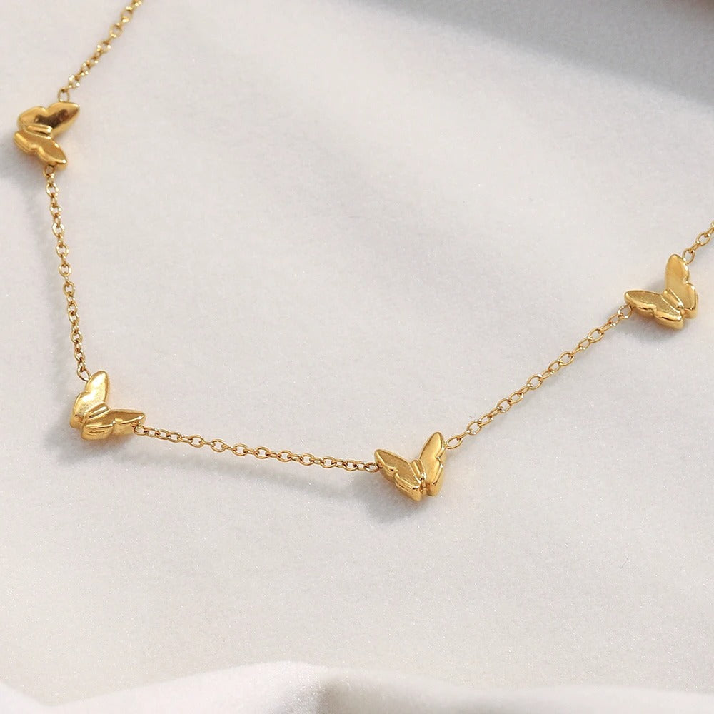 Dainty Thin Butterfly Necklace