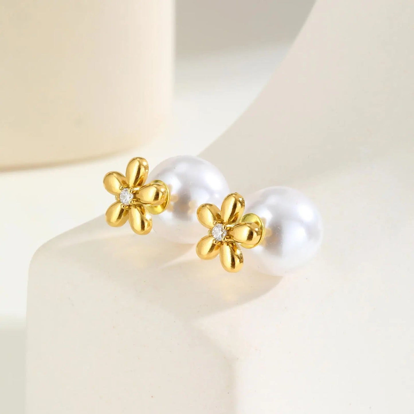 Pearl Stud Earrings