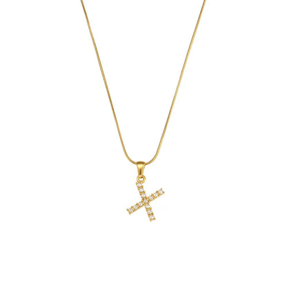 Pearl Letter Initial Necklace