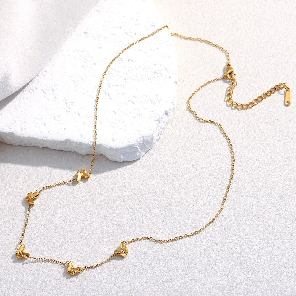 Dainty Thin Butterfly Necklace