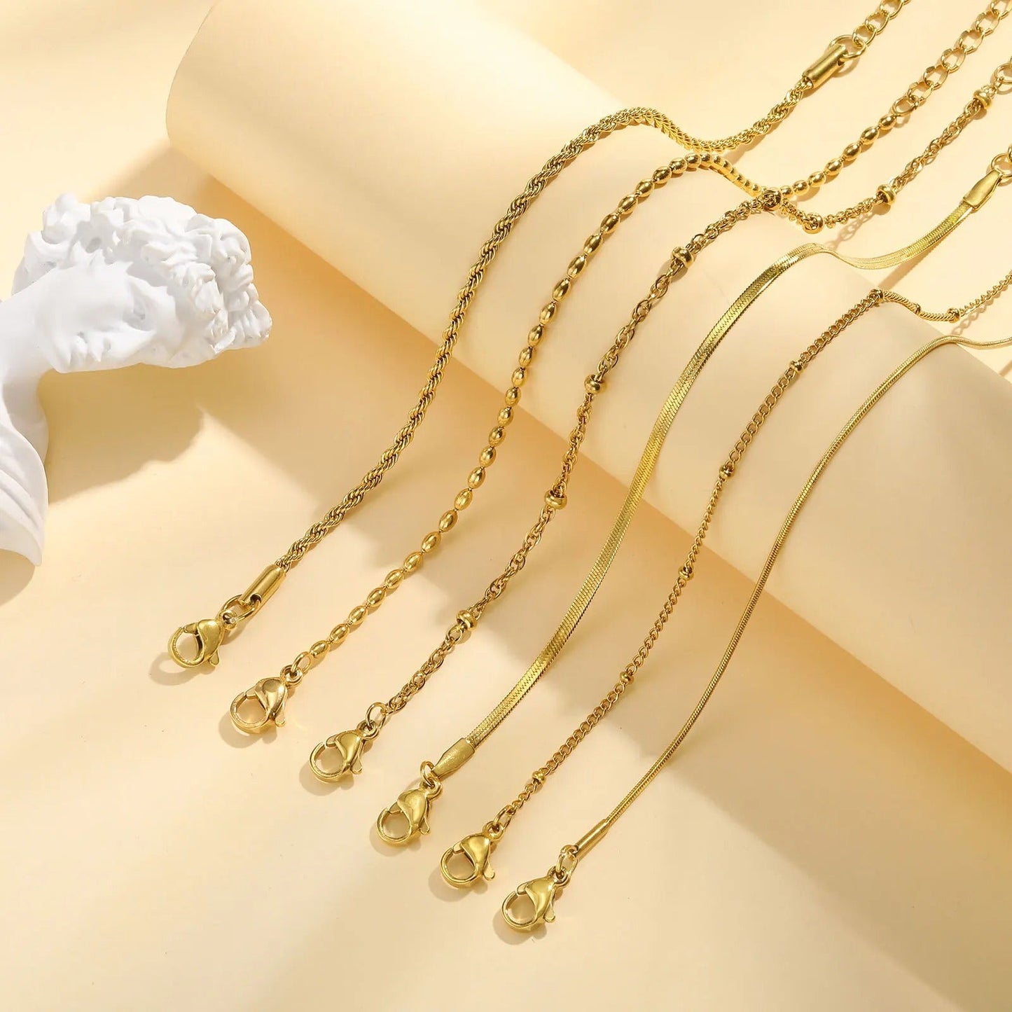 Thin Link Bracelet Stack