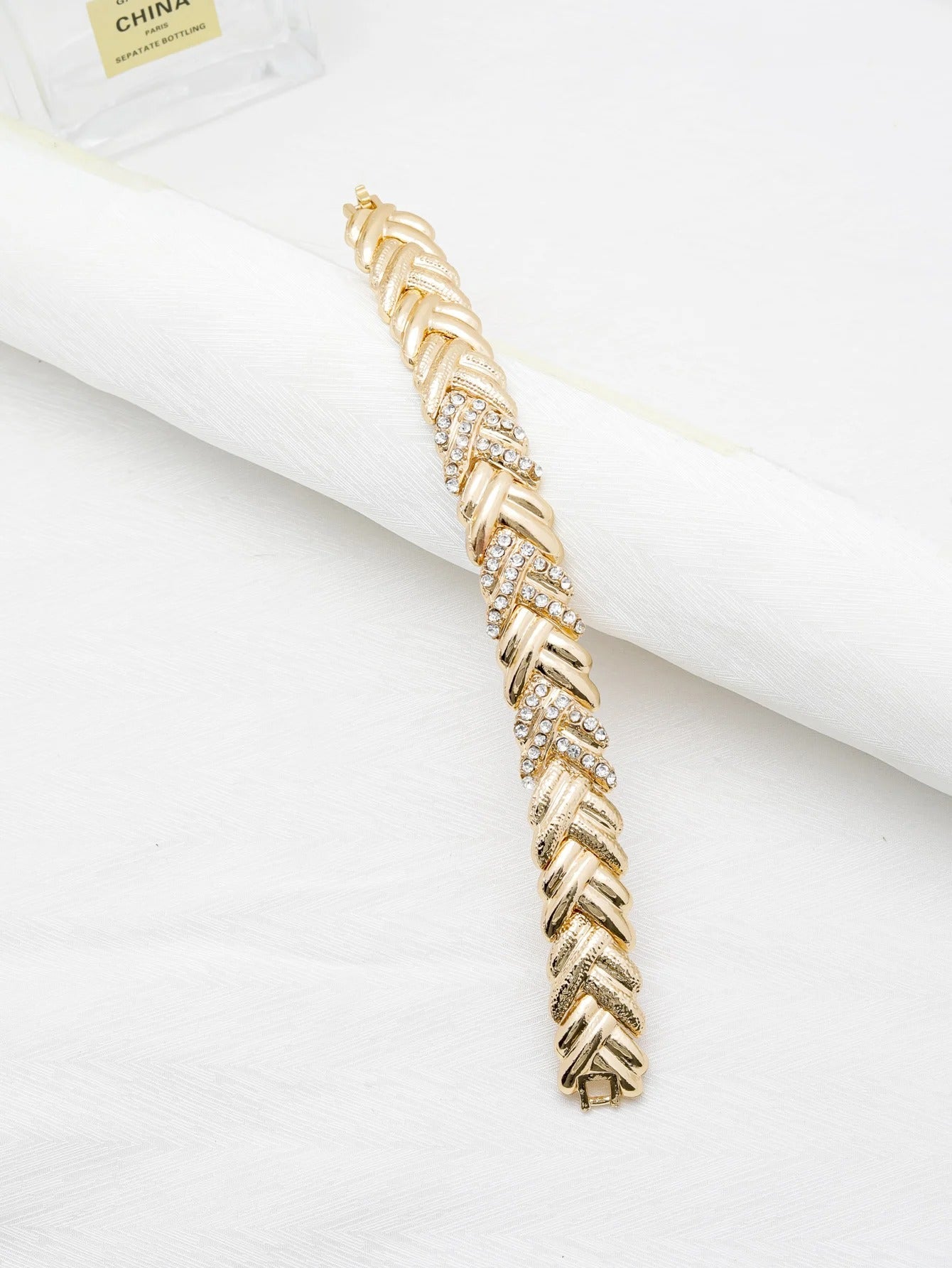 18k Luxury Thick Necklace, Bracelet, Earrings, & Ring Set