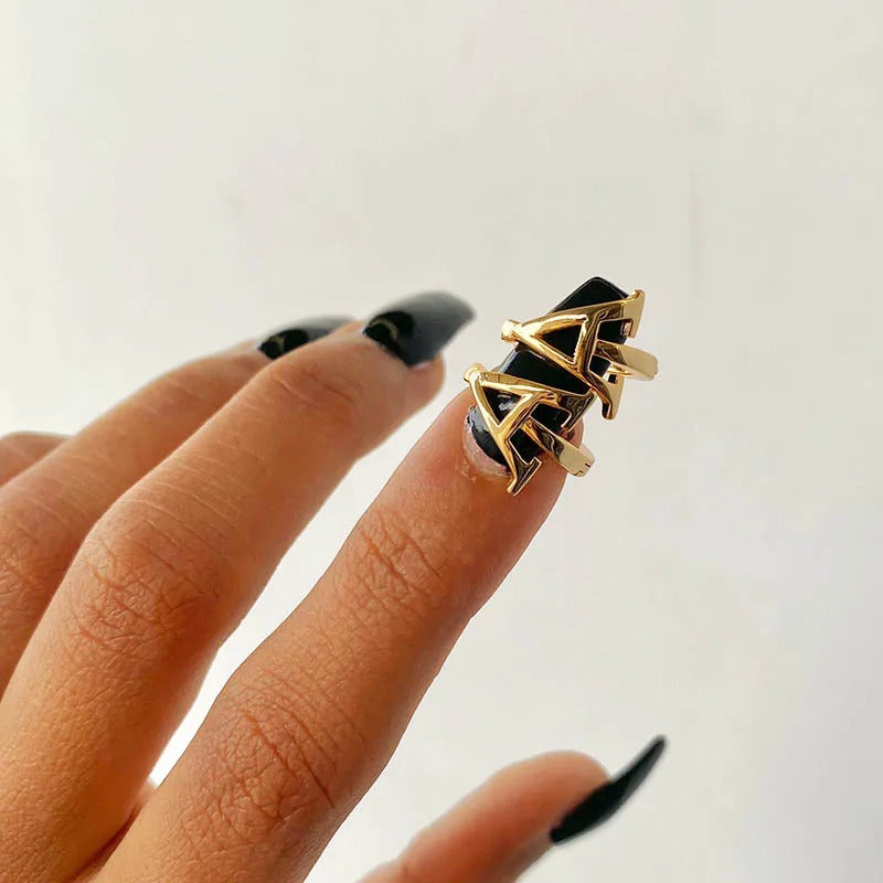 Minimal Initial Letter Stud Earrings