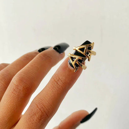 Minimal Initial Letter Stud Earrings