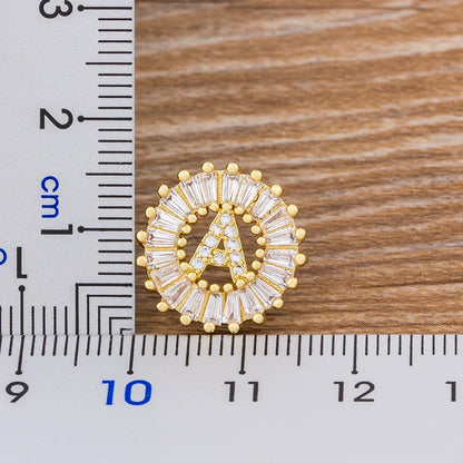 Dainty Initial Letter Earrings