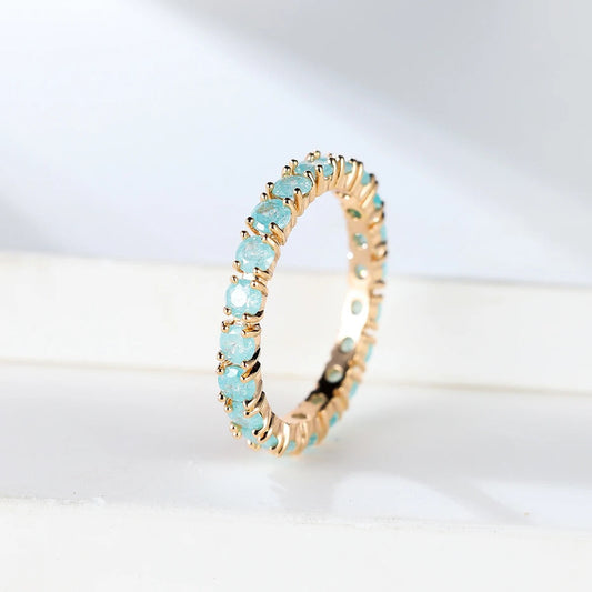 Ice Flower Stone Stacking Ring