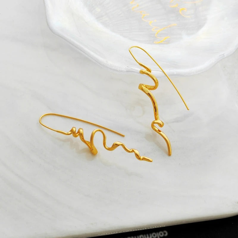 Abstract Squiggly Earrings