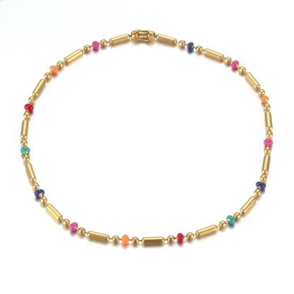 Colorful Bead Bamboo Bracelet