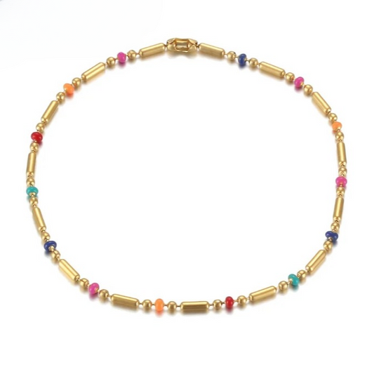 Colorful Bead Bamboo Bracelet