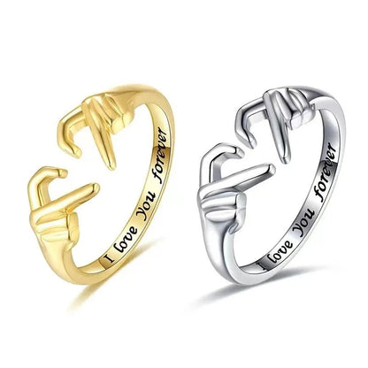 Hand Heart Love Ring
