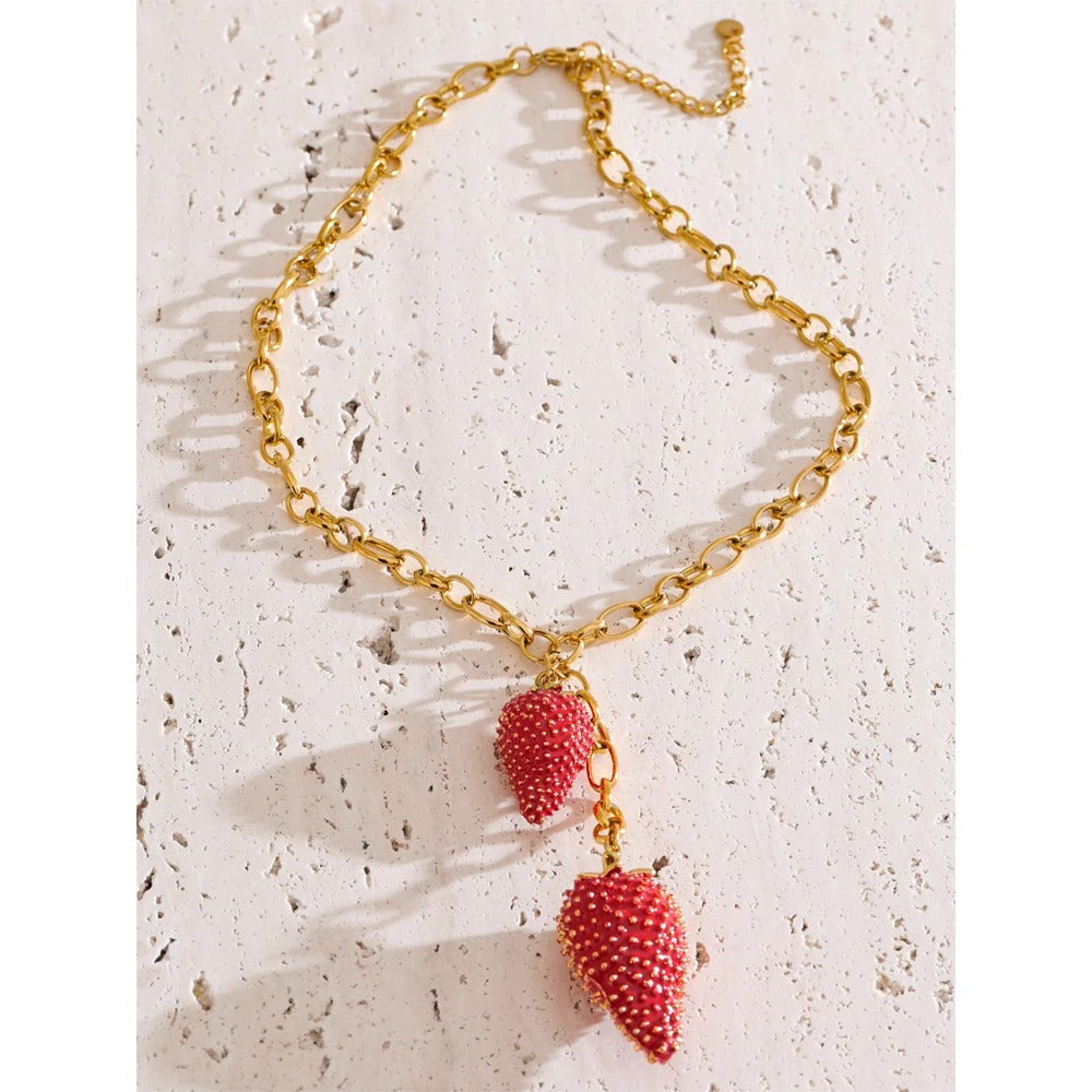 Strawberry Blossom Necklace