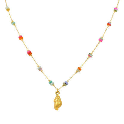 Colorful Conch Necklace