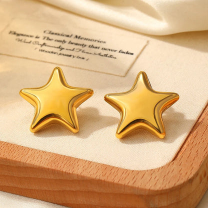 Minimal Star Earrings