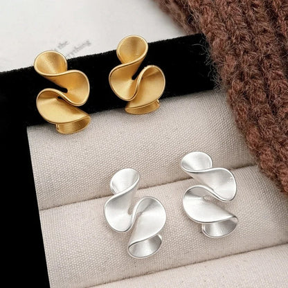 Twisted Flower Stud Earrings