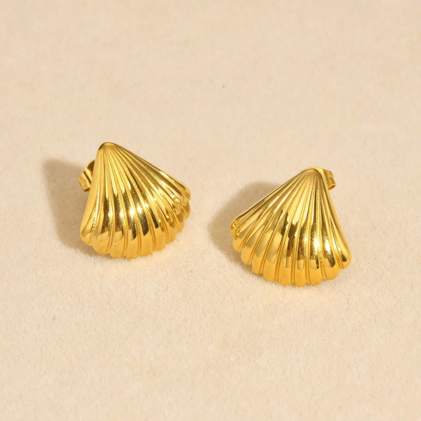 Shell Striped Earrings