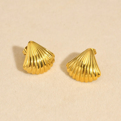 Shell Striped Earrings