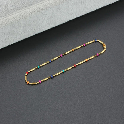 Colorful Bead Bamboo Bracelet