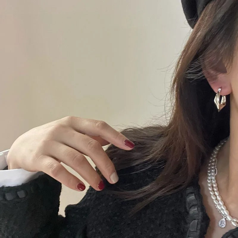 Irregular Wavy Hoop Earrings