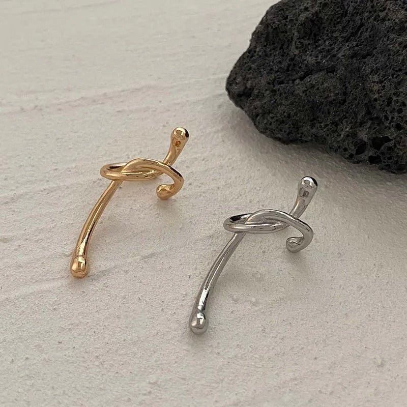 Dainty Knotted Ear Clip Earrings