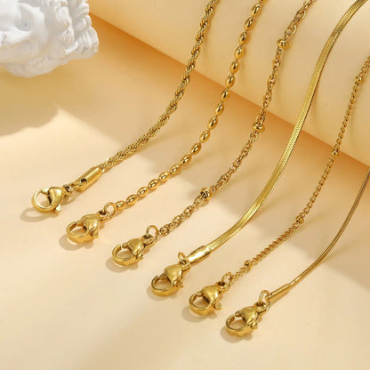 Thin Link Bracelet Stack