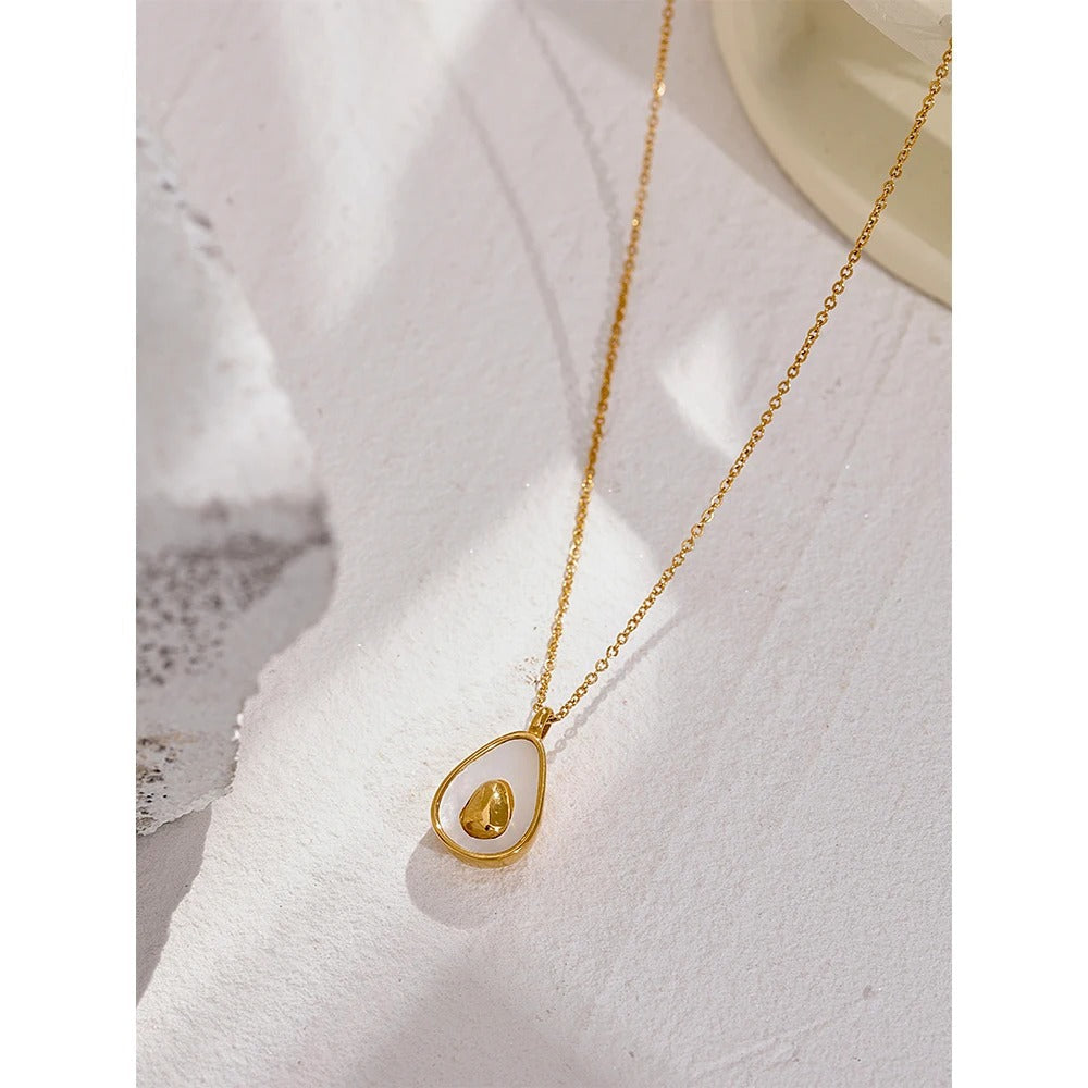 Golden Avocado Necklace