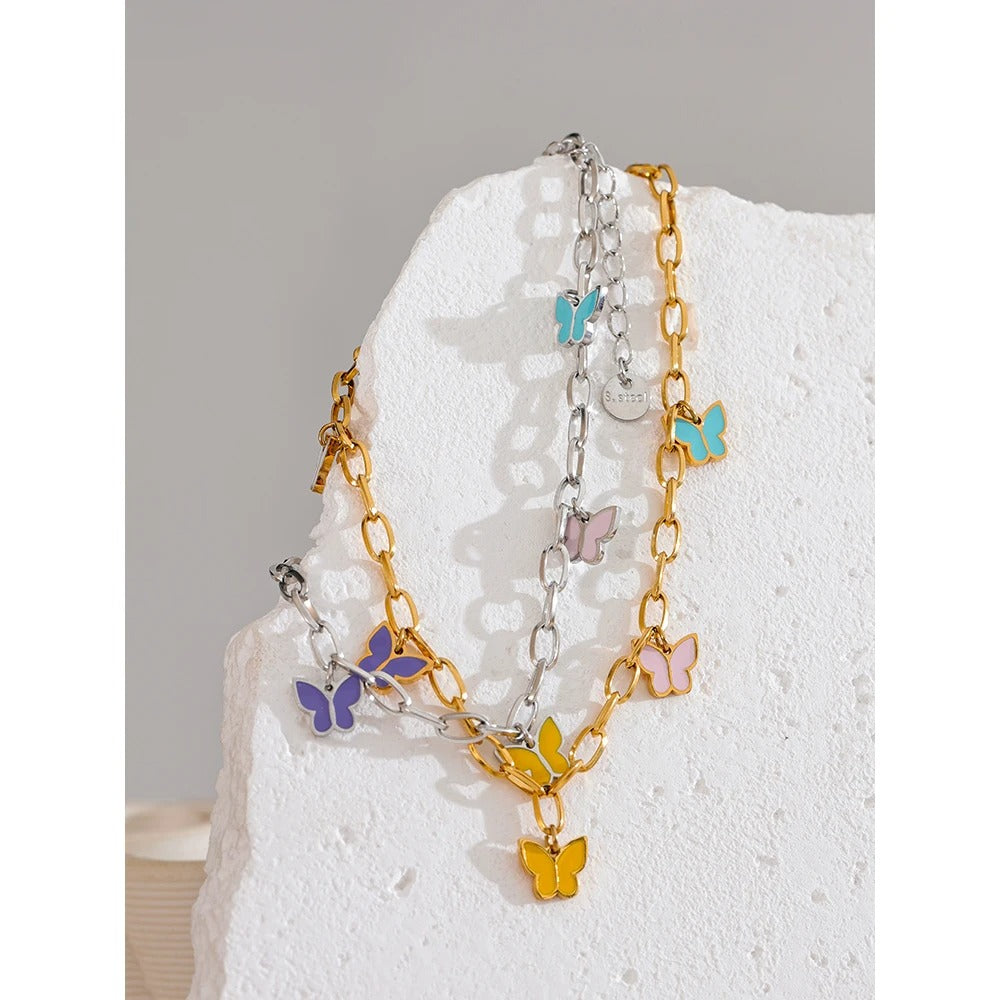Colorful Butterfly Anklet