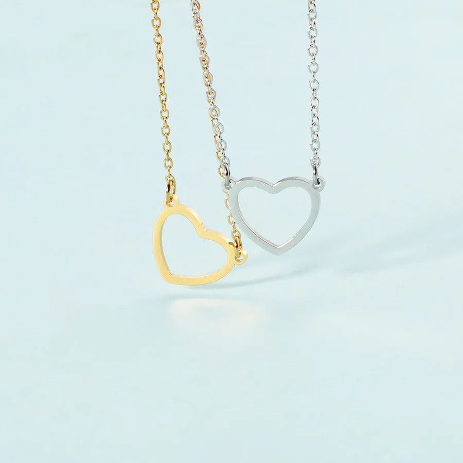 Hollow Love Heart Necklace