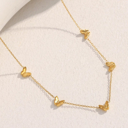 Dainty Thin Butterfly Necklace