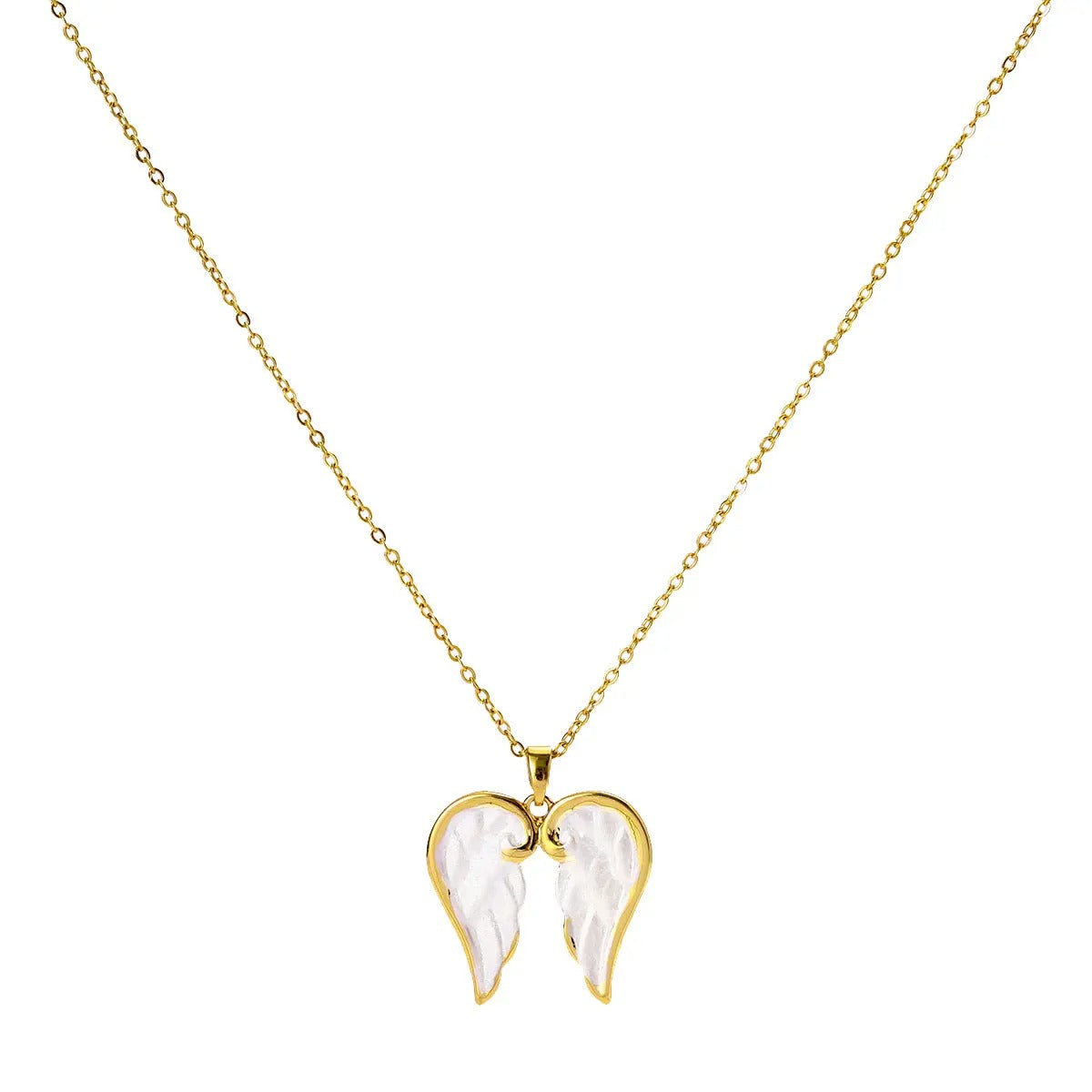 Enamel Angel Wing Necklace