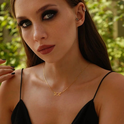 Triple Moon Necklace