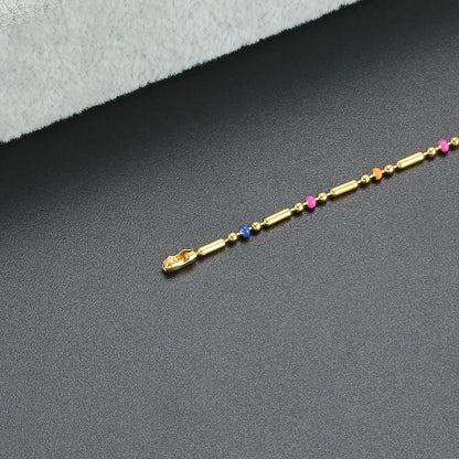 Colorful Bead Bamboo Bracelet