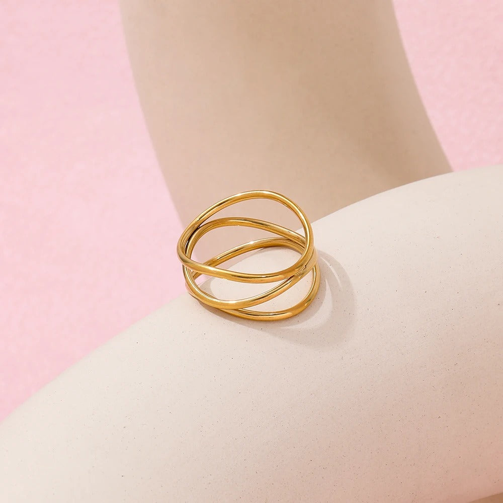 Dainty Infinity Loops Ring