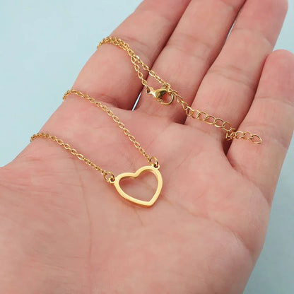 Hollow Heart Necklace