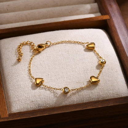 Dainty Heart Friendship Bracelet