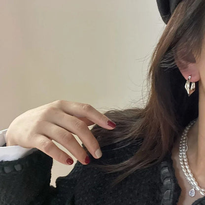 Irregular Wavy Hoop Earrings