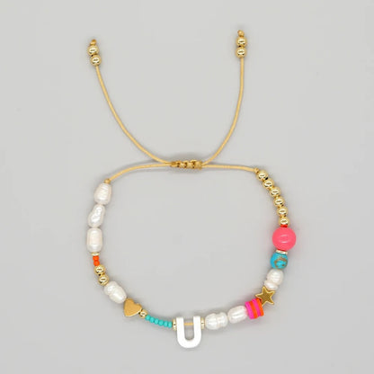 Color Splash Initial Bracelet
