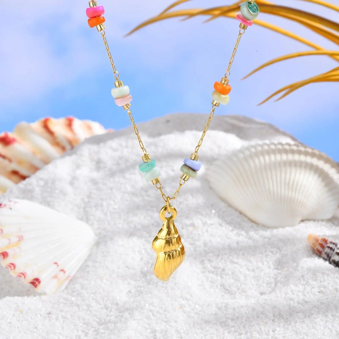 Colorful Conch Necklace