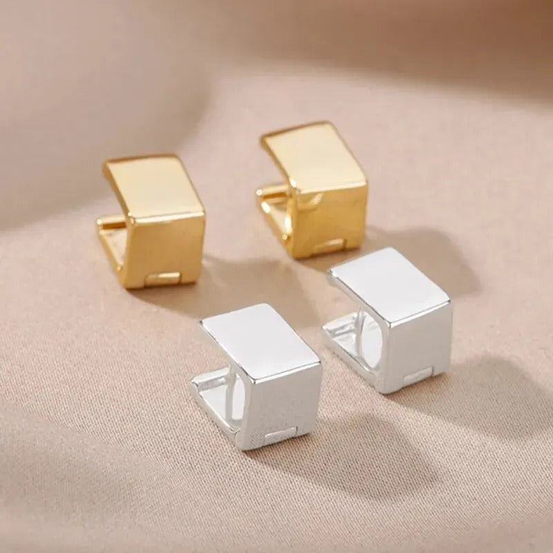 Geometric Square Hoop Earrings