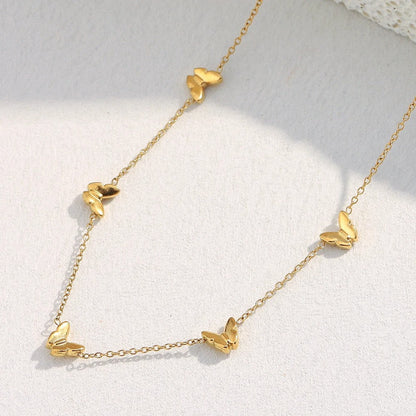 Dainty Thin Butterfly Necklace