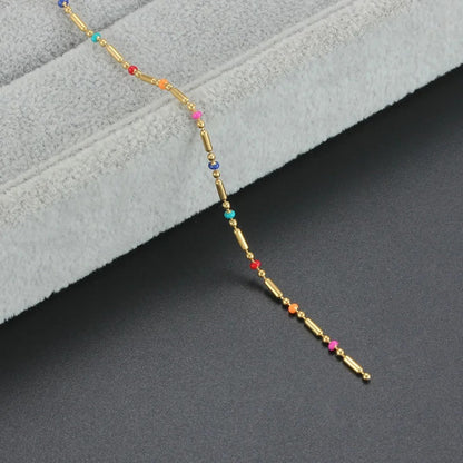 Colorful Bead Bamboo Bracelet