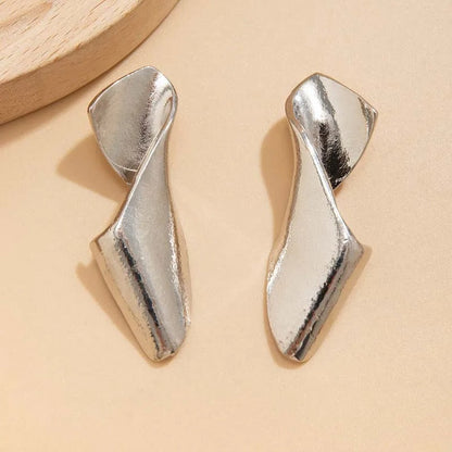 Irregular Twisted Stud Earrings