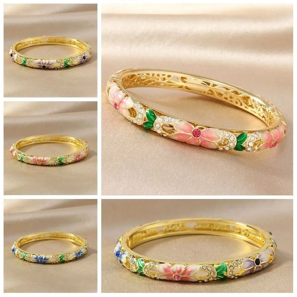 Cloisonne Traditional Floral Bracelet