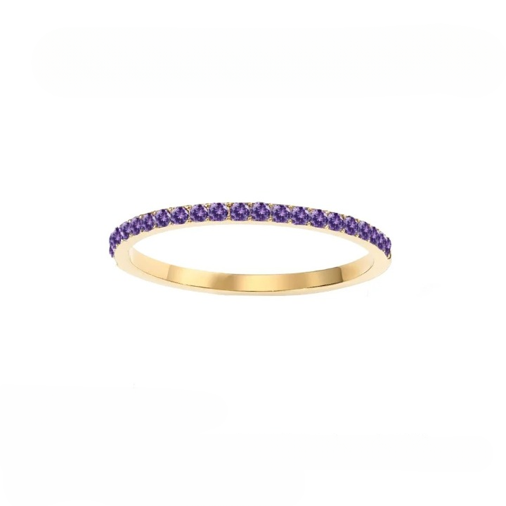 Dainty Thin Birthstone Ring