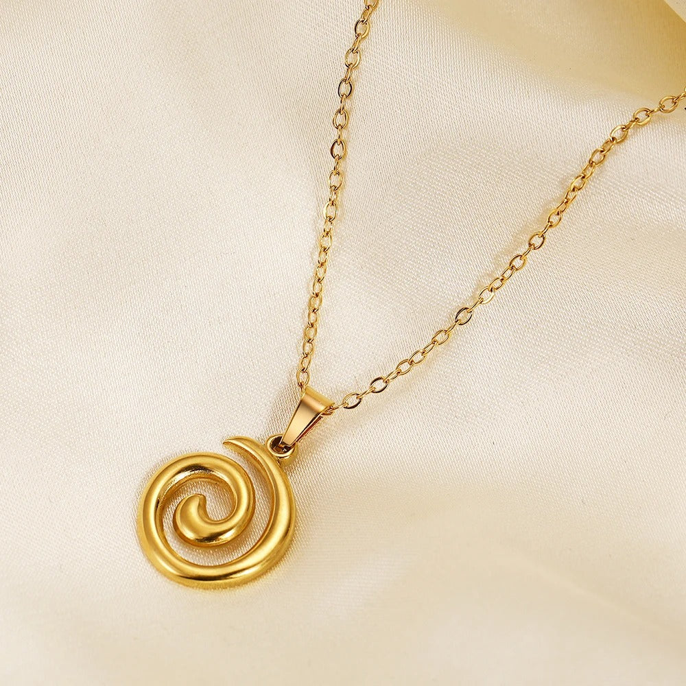 Dainty Spiral Necklace