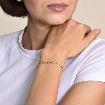 Textured Leaf Bracelet