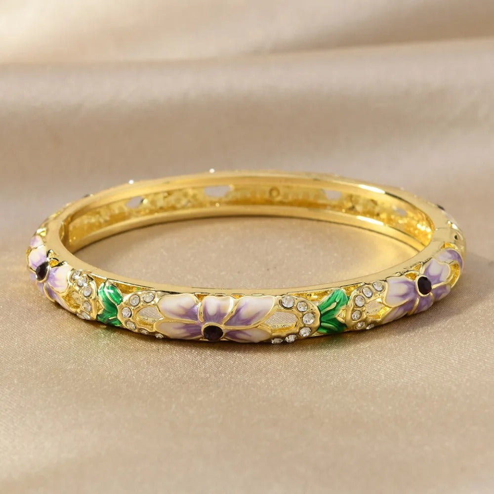Cloisonne Traditional Floral Bracelet