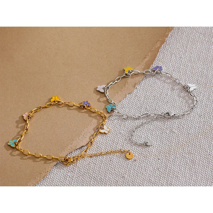 Colorful Butterfly Anklet
