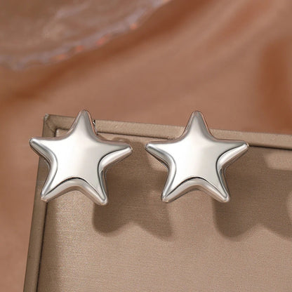 Minimal Star Earrings