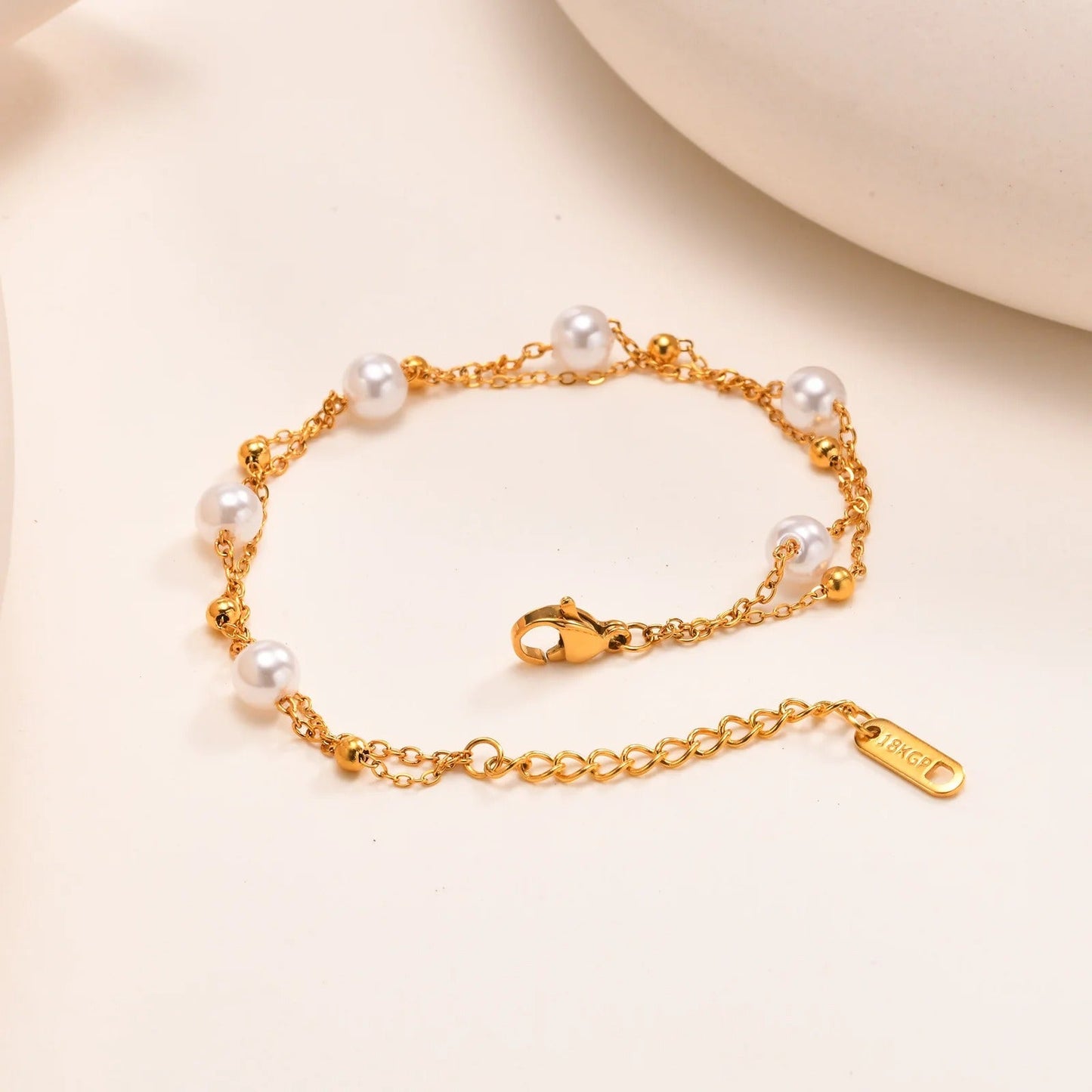 Double Layered Pearl Bracelet
