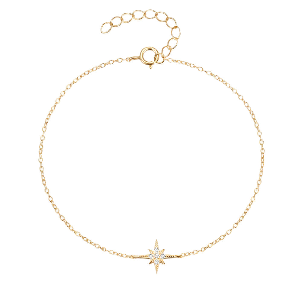 Dainty Pointed Star Bracelet